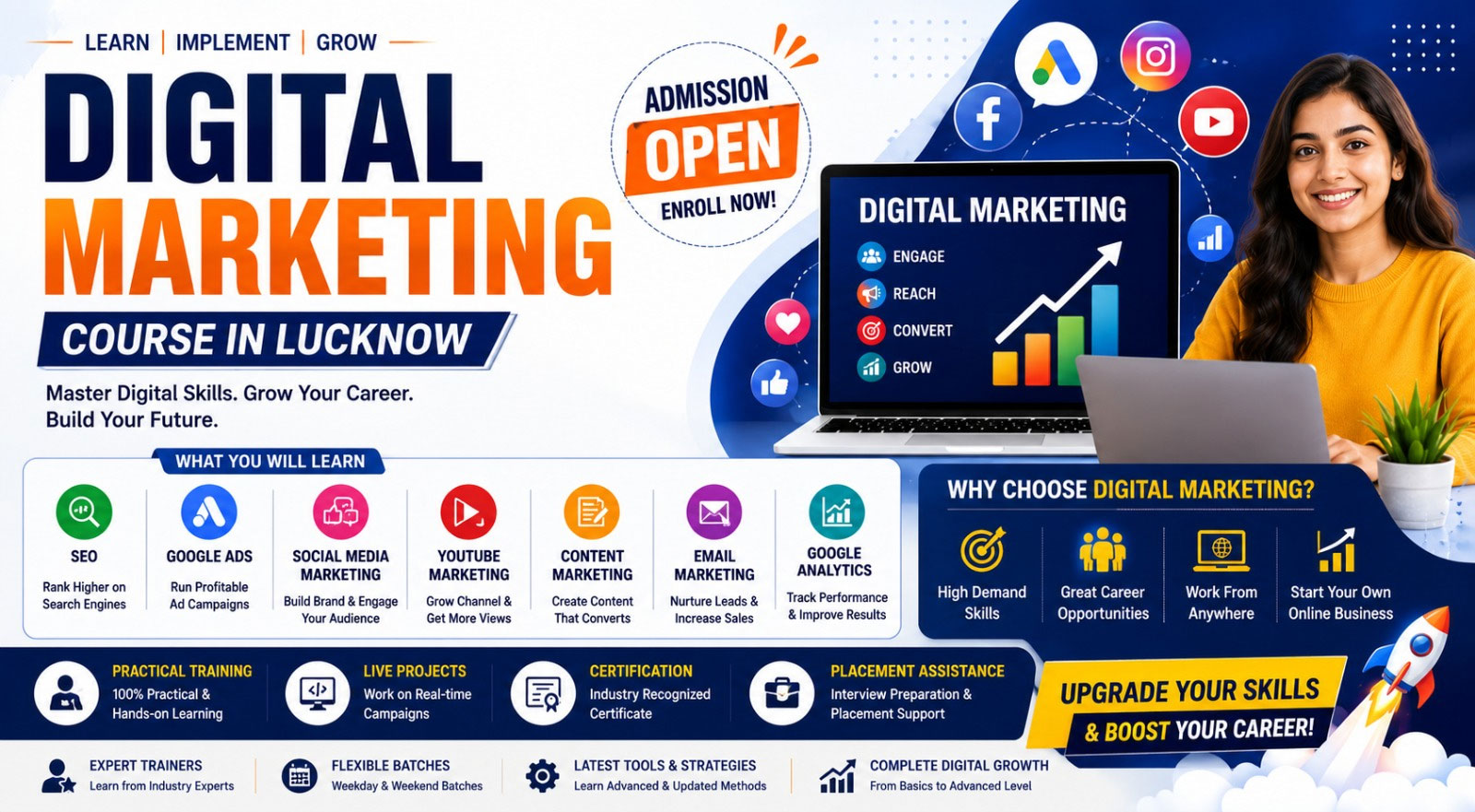 Best Digital Marketing Course in Lucknow with Placement | Deep Infotech